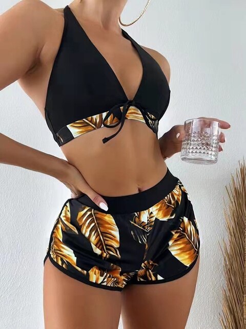 WW | Bikini mit Blätterdruck