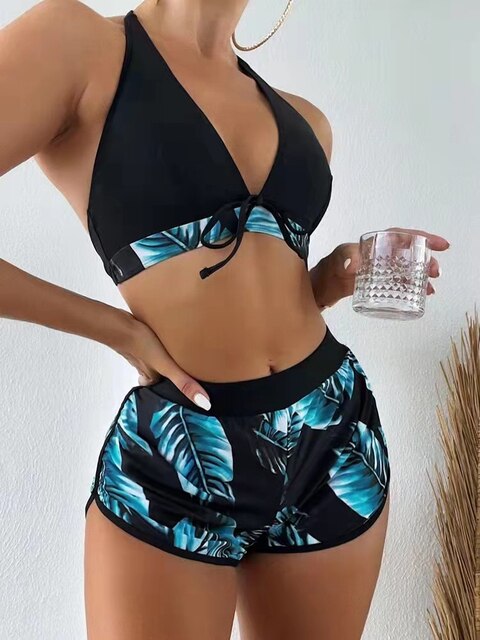 WW | Bikini mit Blätterdruck