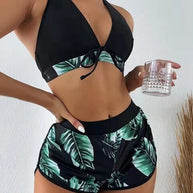 WW | Bikini mit Blätterdruck