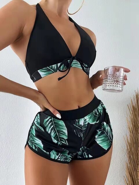 WW | Bikini mit Blätterdruck
