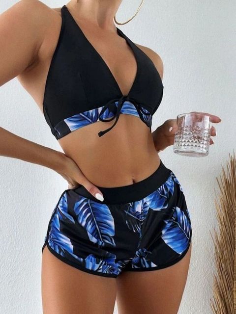 WW | Bikini mit Blätterdruck