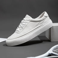 WW | Premium Leder Sneakers Mit Weißer Sohle