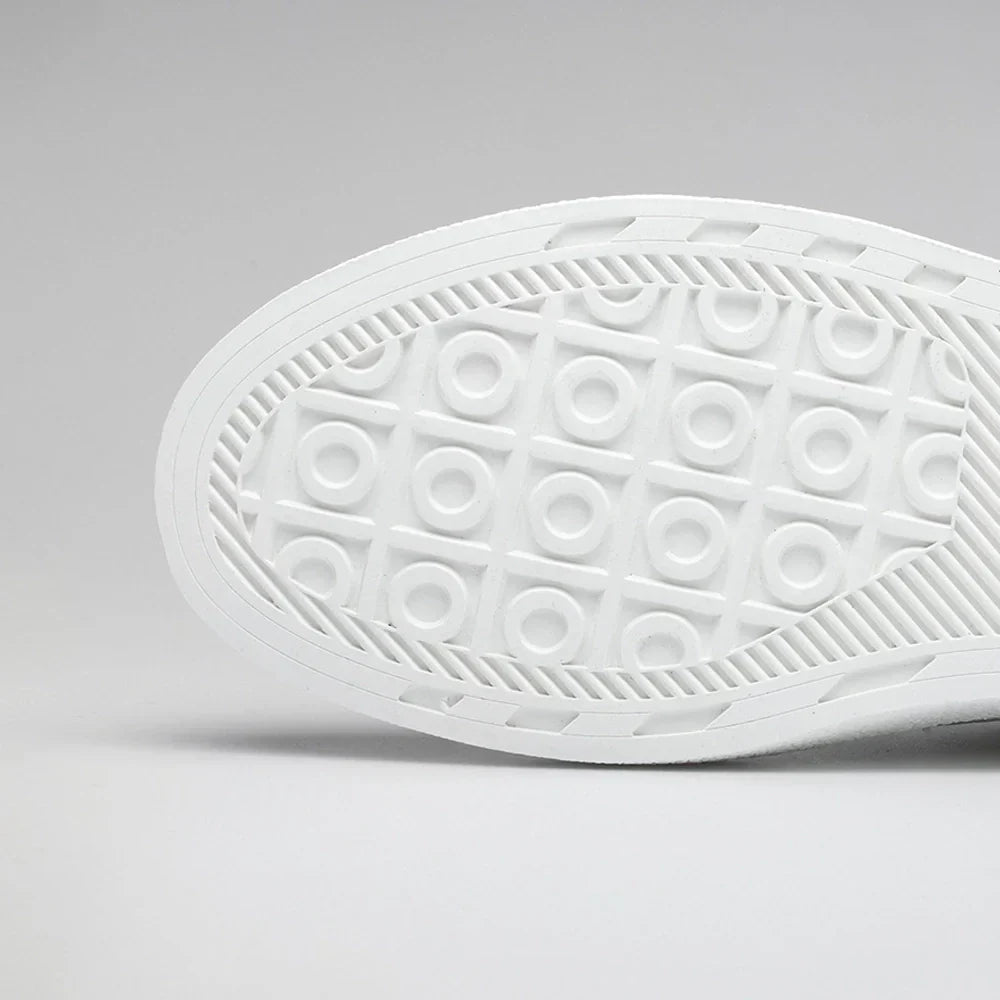 W&W Mode | Premium Leder Sneakers Mit Weißer Sohle