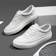 WW | Premium Leder Sneakers Mit Weißer Sohle