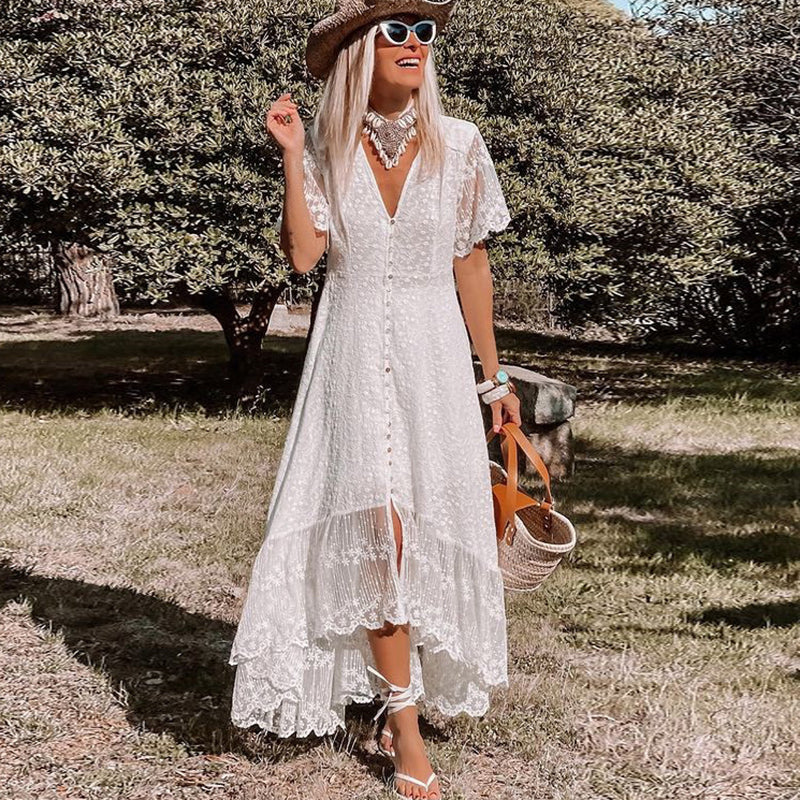 WW | Boho-Spitzenkleid für Damen