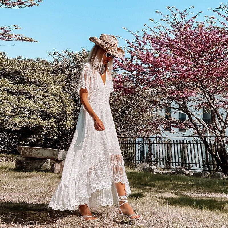 WW | Boho-Spitzenkleid für Damen