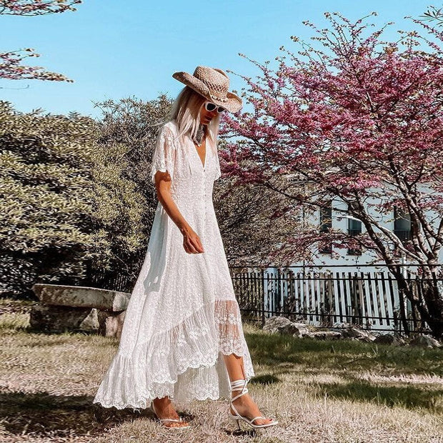 WW | Boho-Spitzenkleid für Damen
