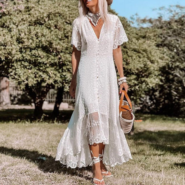 WW | Boho-Spitzenkleid für Damen