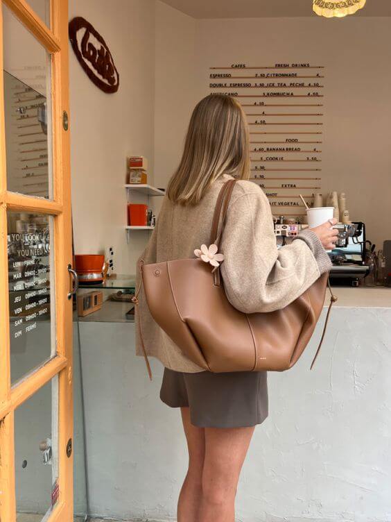 WW | Tasche Groß Verstellbarer Riemen Schultertasche Shopper Tasche