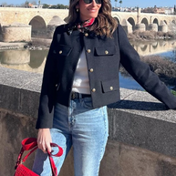 Modische Cropped Jacke