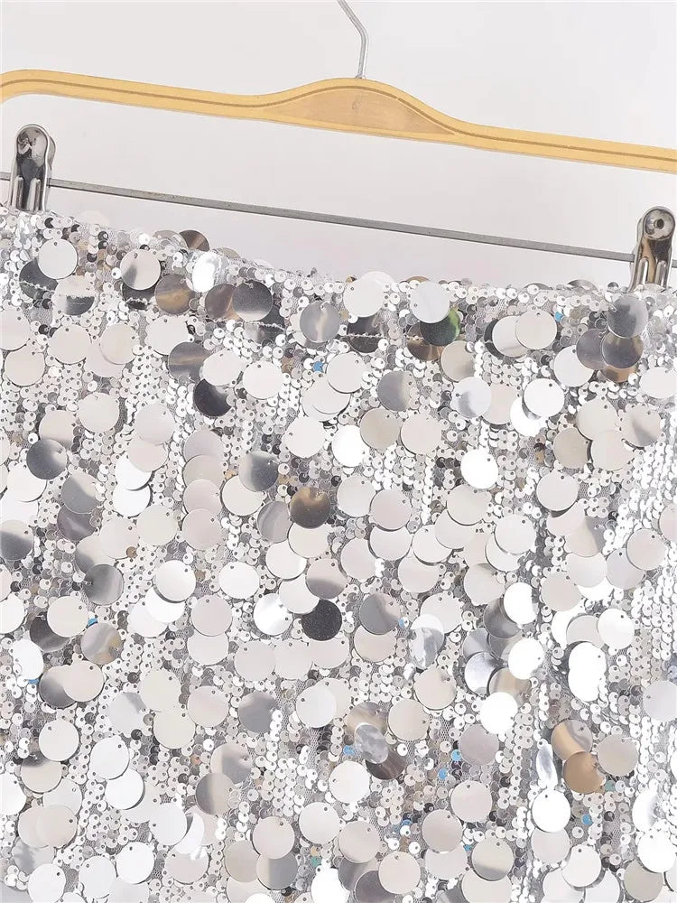 WW | Glamour in Motion: Mini-Paillettenrock 2024 für Damen