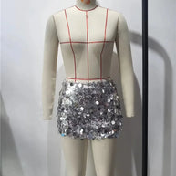 WW | Glamour in Motion: Mini-Paillettenrock 2024 für Damen