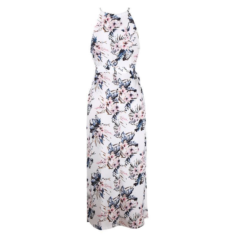 WW | Tropical Garden Haltertop Langes Kleid