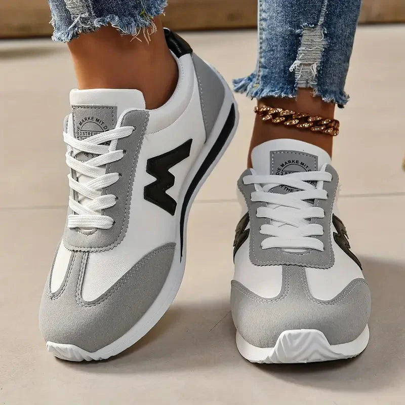 W&W Mode | Lace Up Lage Top Damessneakers Wandelschoenen