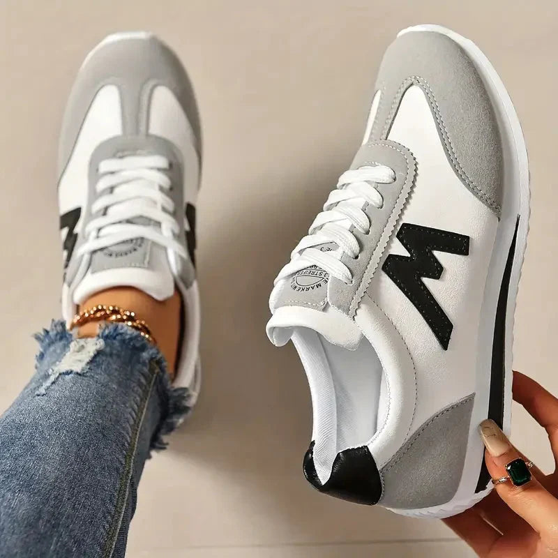 W&W Mode | Lace Up Lage Top Damessneakers Wandelschoenen
