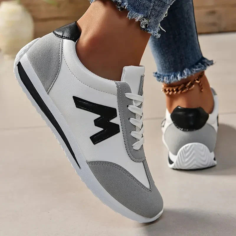 W&W Mode | Lace Up Lage Top Damessneakers Wandelschoenen