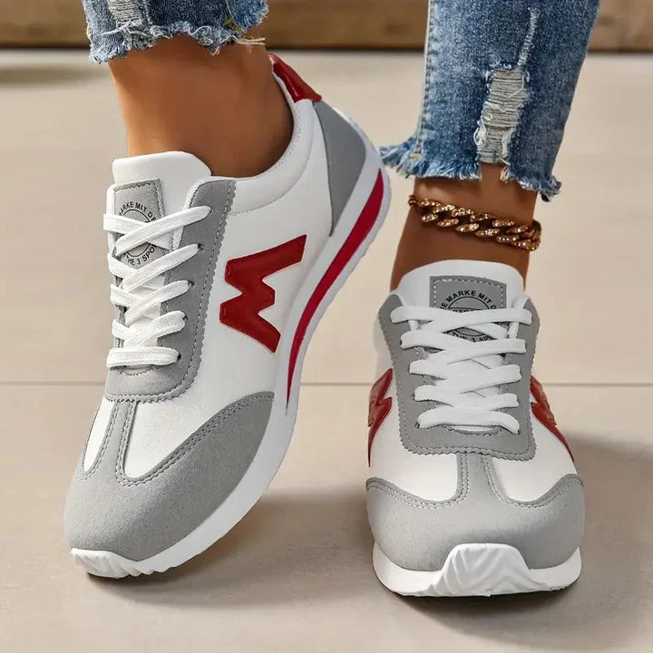 W&W Mode | Lace Up Lage Top Damessneakers Wandelschoenen