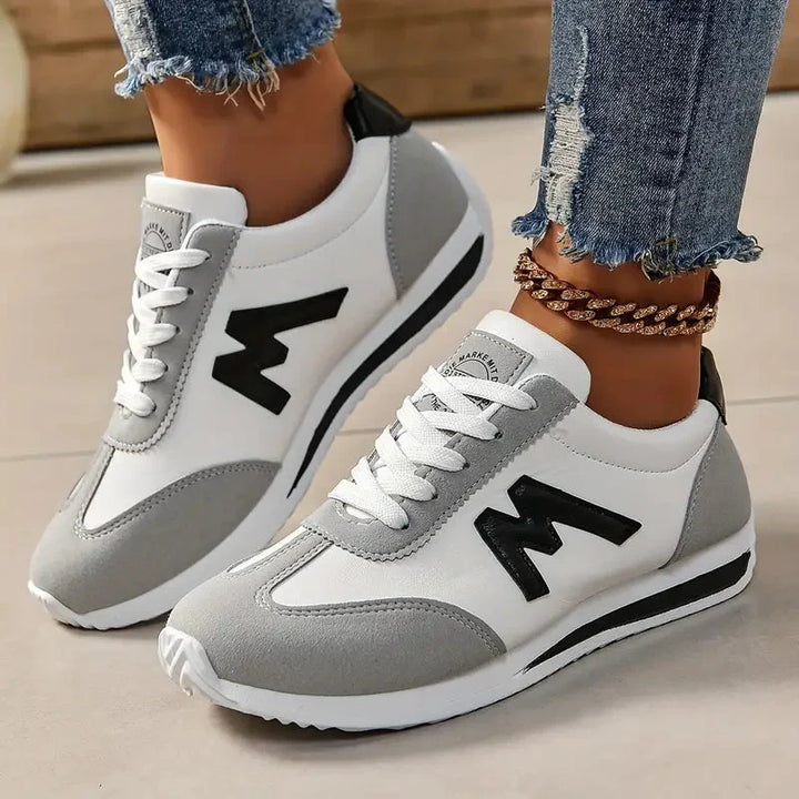 W&W Mode | Lace Up Lage Top Damessneakers Wandelschoenen