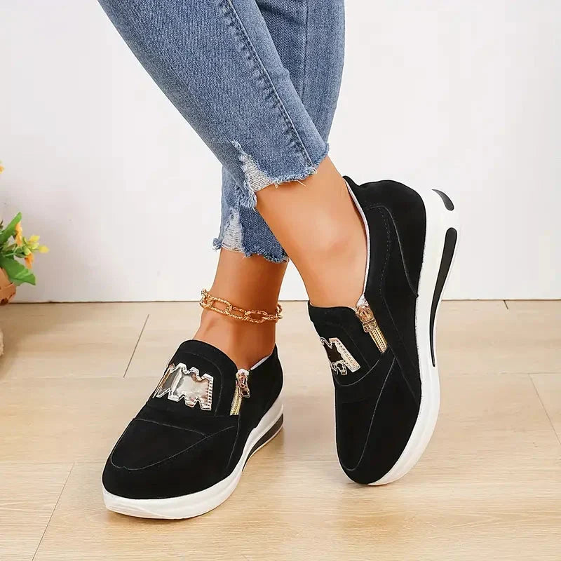 W&W Mode | Plateau Slip On Laufschuhe Damen Schuhe