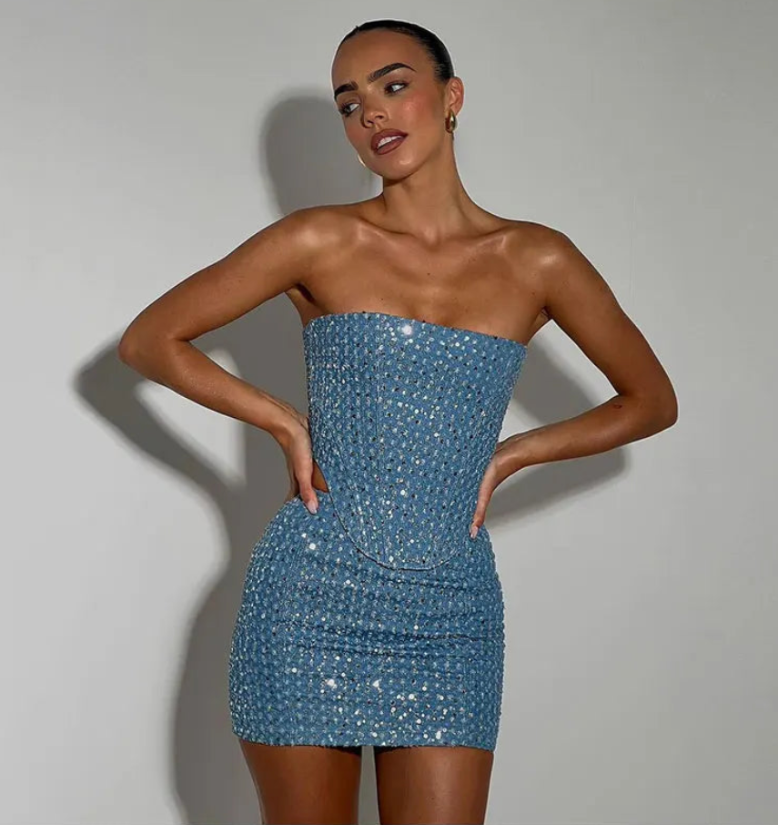 WW | Set Bandeau Minirock Und Top Set Frauensatz