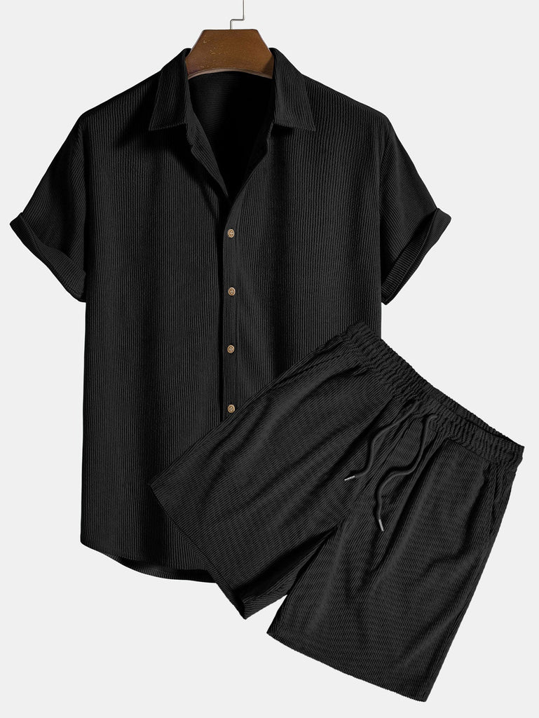 WW | Set Kurzarm Band Shirt Und Shorts Herrenkollektion