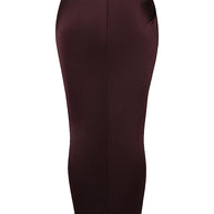 WW | Satin Corsage Top Und Maxirock Satz