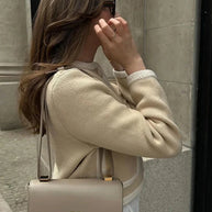 WW | Einreihig Beige Tweed Blazer Damenjacken