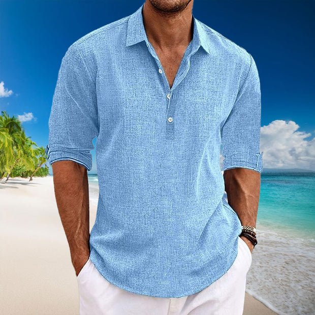 WW | Lässige Leinen Langarmshirt