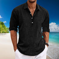 WW | Lässige Leinen Langarmshirt