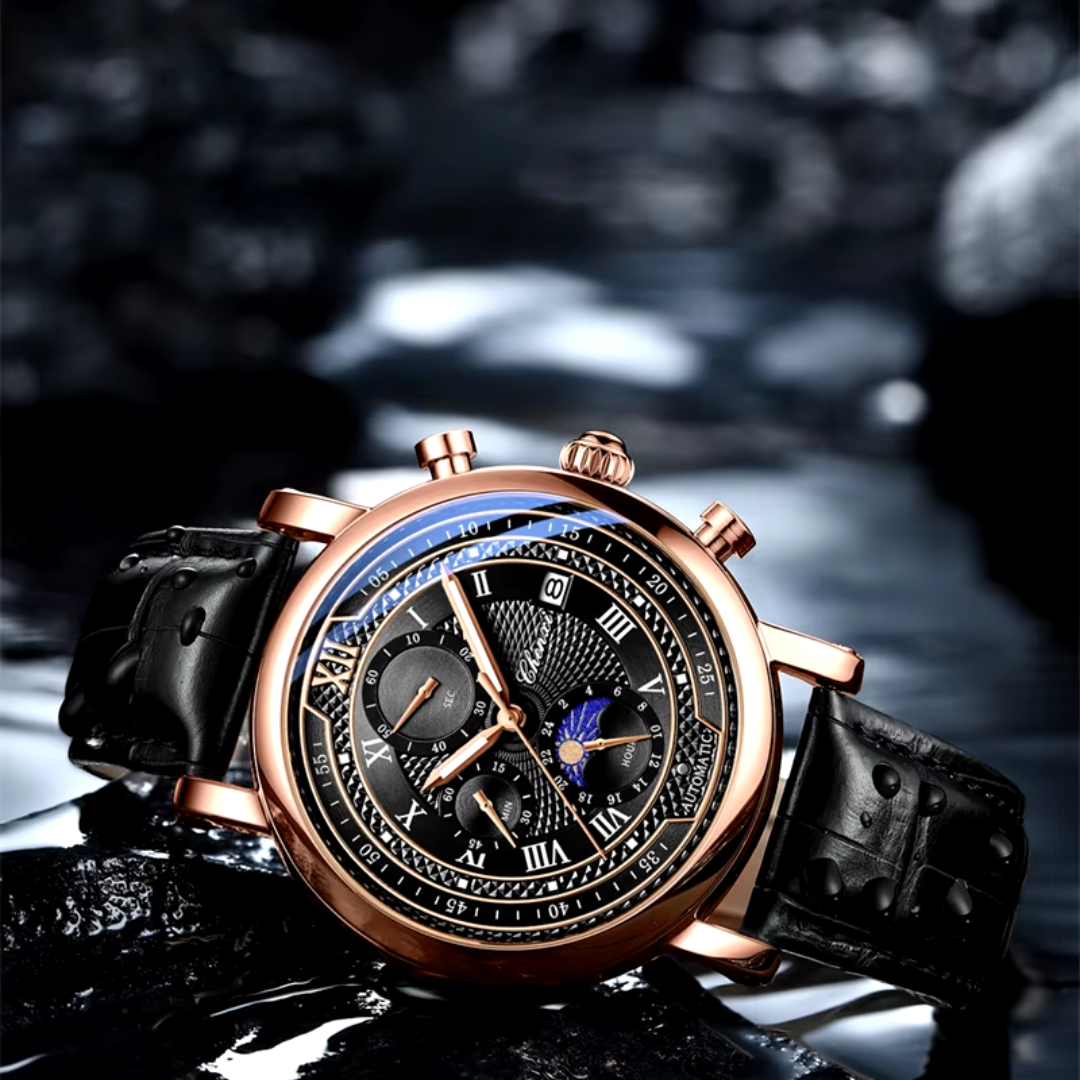 W&W Mode | Herren Armbanduhr Mit Lederarmband