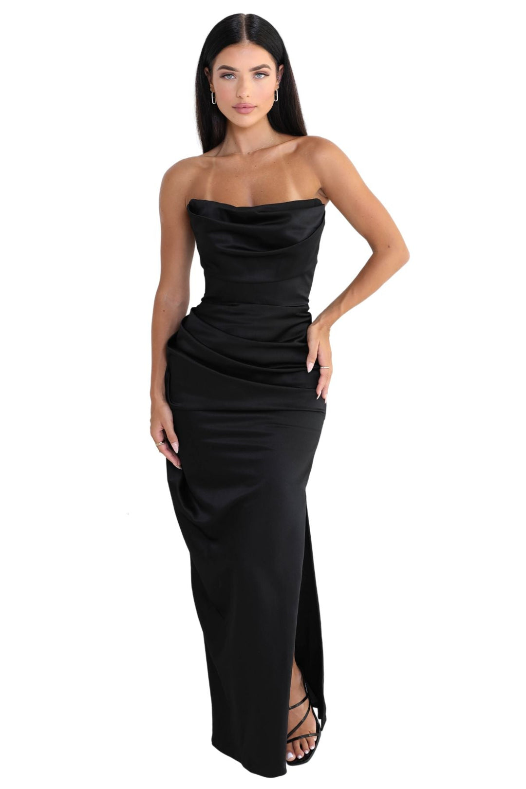 W&W Mode | Elegantes Korsett Maxikleid Für Einen Femininen Look