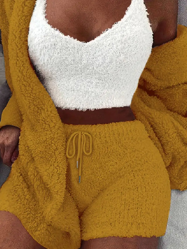 W&W Mode | Kuschelige, weiche Damen Pyjama Set mit verschiedenen Farben