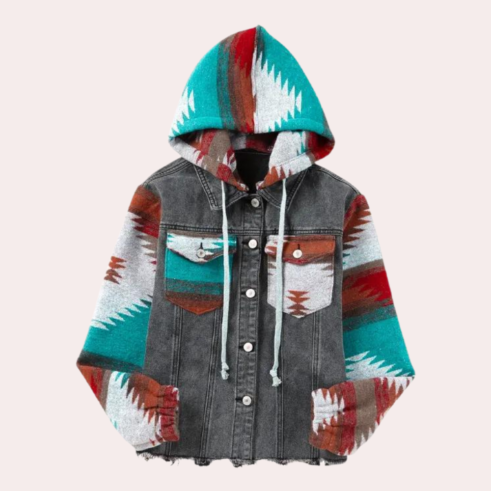 WW | Weinlese Stil Jeansjacke Für Frauen