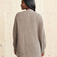 WW | Übergroße Strickjacke Damen Strickjacke aus Kaschmir mit V Ausschnitt und Knöpfen