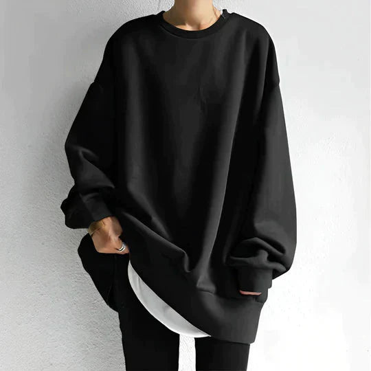 WW | Übergroßer Pullover Lose Passform Gemütlich Sweatshirt Damenbekleidung