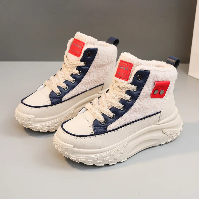 WW | Wasserdichte Knöchelstiefel Aus Plüsch