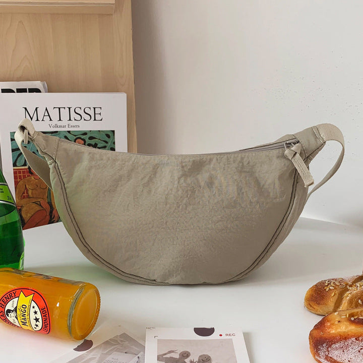 W&W Mode | Damenumhängetasche Half Moon mit verstellbarem Riemen