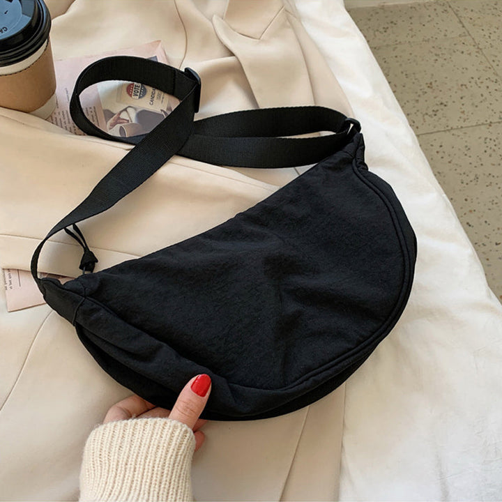 W&W Mode | Damenumhängetasche Half Moon mit verstellbarem Riemen