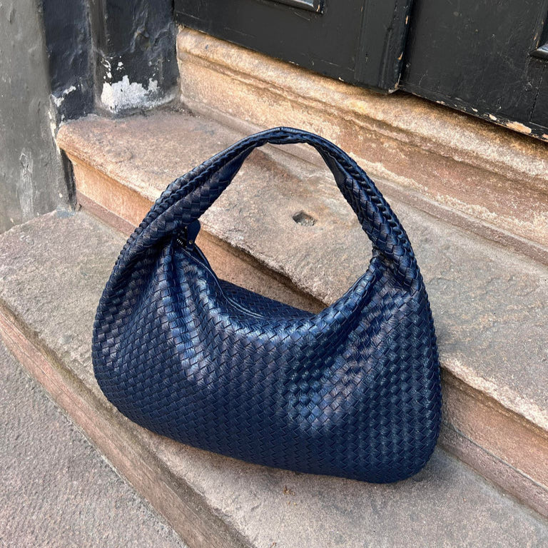 WW | Groß Ein Schulterriemen Gewebte Tasche Kunstledertaschen