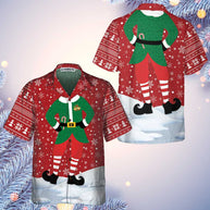 WW | Einzigartiges Weihnachts-Elf-Kostüm Design Hawaiian Shirt, Lustiges Elf Weihnachts Shirt, Beste Weihnachtsgeschenk Idee