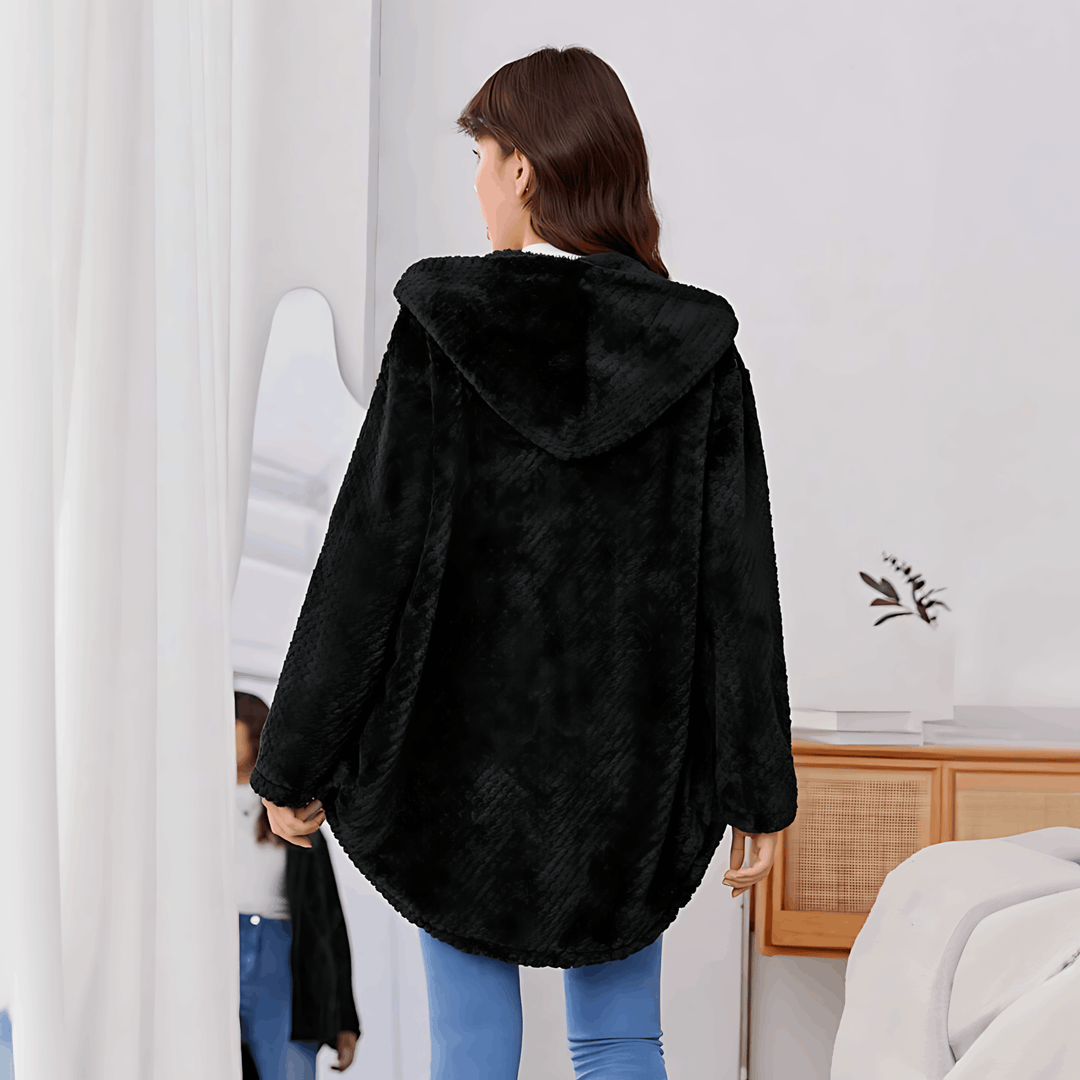 W&W Mode | Wärmende Strickjacke mit weichem Futter und Kapuze für Damen
