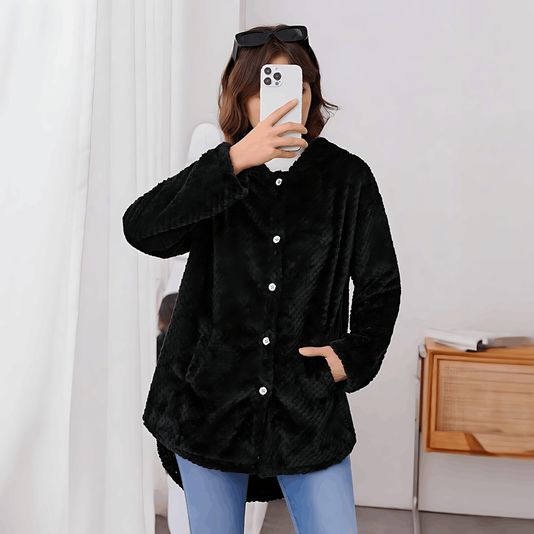 W&W Mode | Wärmende Strickjacke mit weichem Futter und Kapuze für Damen