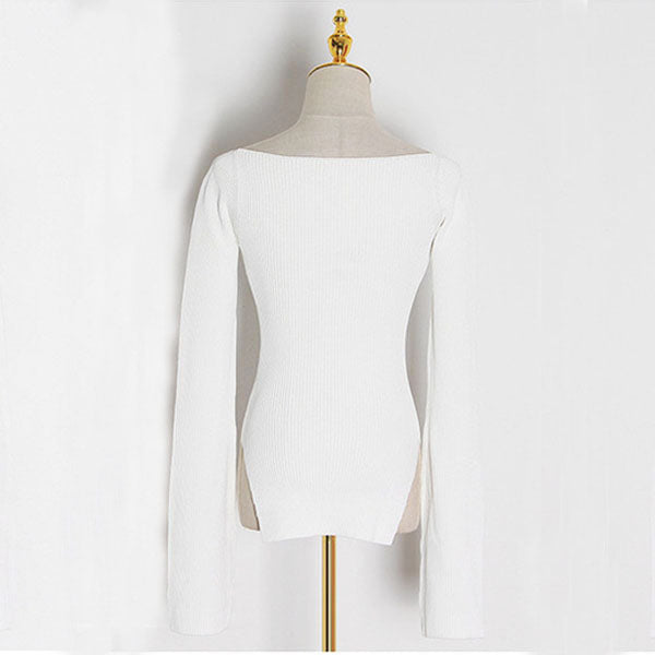 Stricktop mit Rundhalsausschnitt