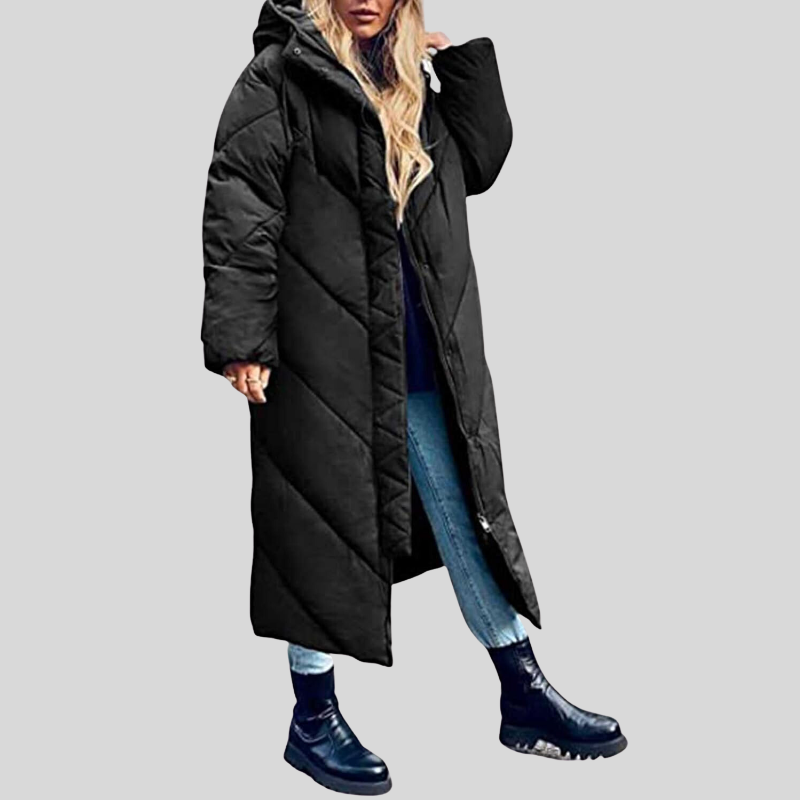 WW | Lange Winterjacke Mit Kapuze Damen