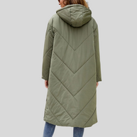 WW | Lange Winterjacke Mit Kapuze Damen