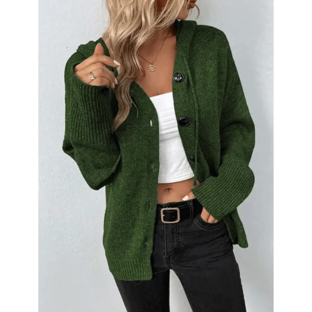 W&W Mode | Leichter Knopf Strickjacke Für Frauen