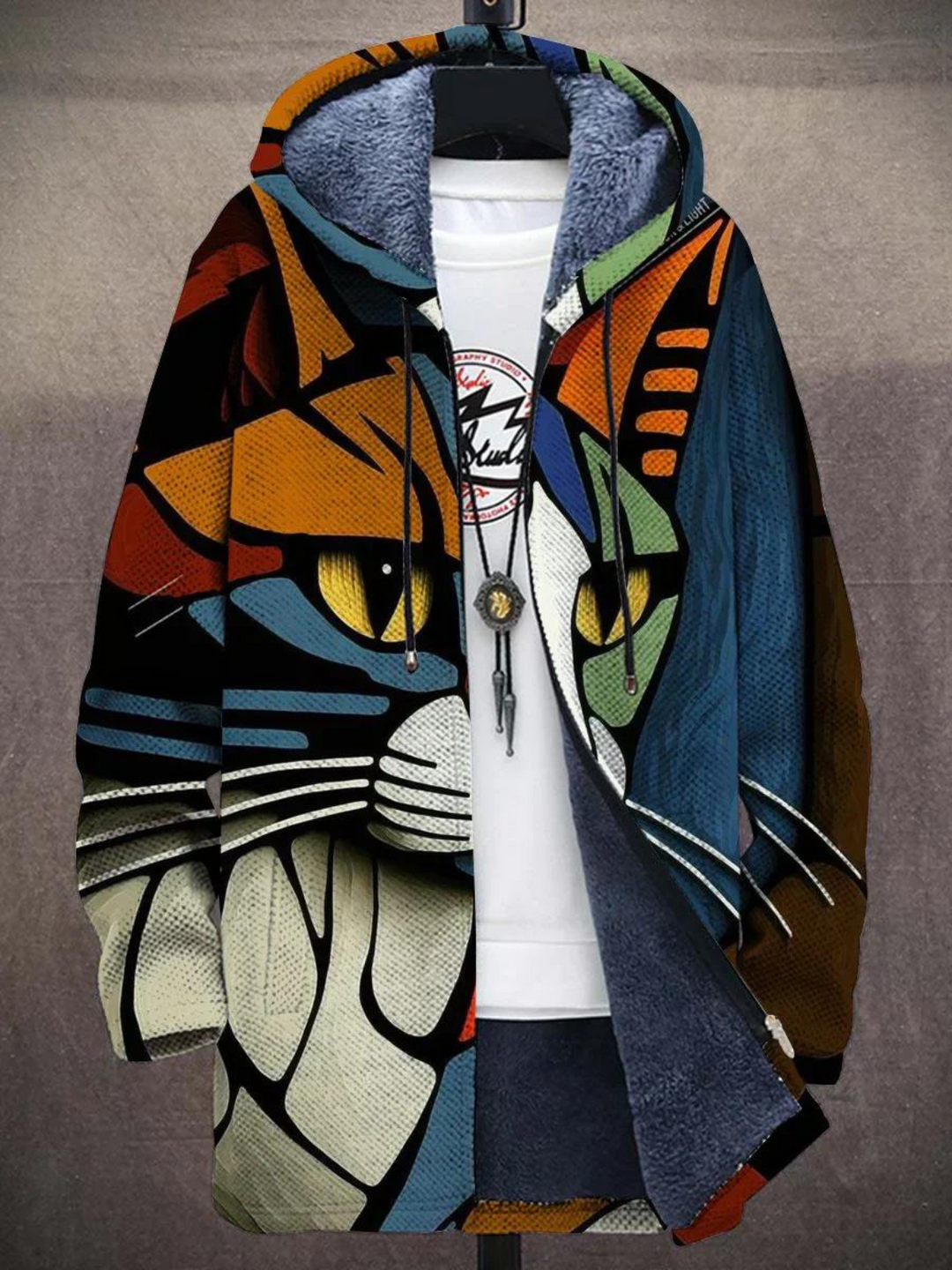 W&W Mode | Bequeme Bunte Bedruckte Jacke