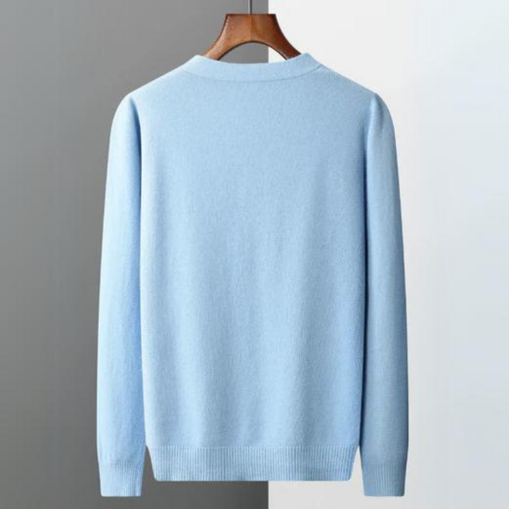 W&W Mode | Cashmere Strickjacke V-ausschnitt Knopfverschluss Weicher Leichter Strick