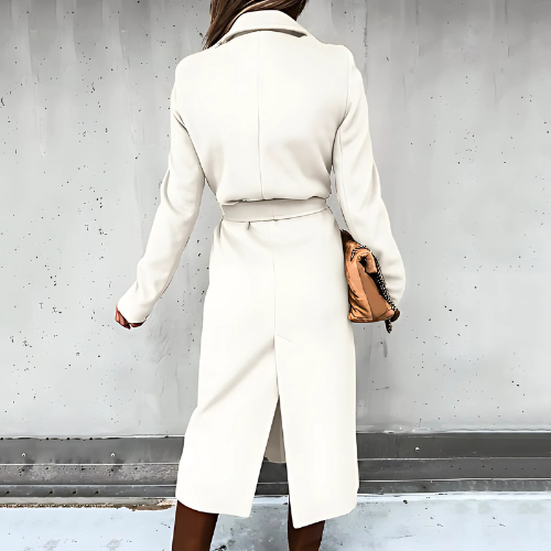 W&W Mode | langer Wickelmantel - stilvolle Winteroberbekleidung für Damen