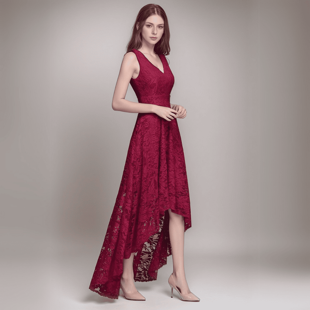 WW | Elegante Asymmetrische Kleid Für Eine Hochzeit